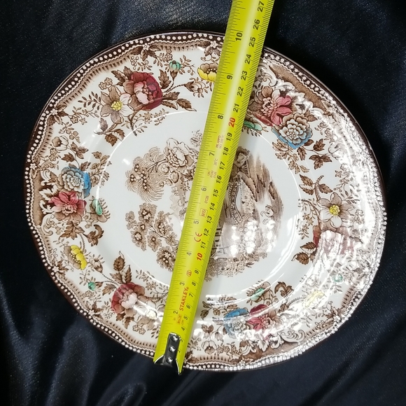 Royal Staffordshire Clarice Cliff Tonquin Brown MuliColor Dinner Plate - Picture 5 of 9